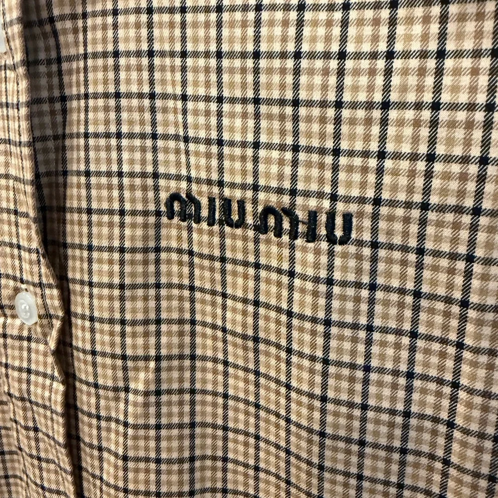 Miu Miu Plaid Dress in Brown and Black - Picture 4 of 6